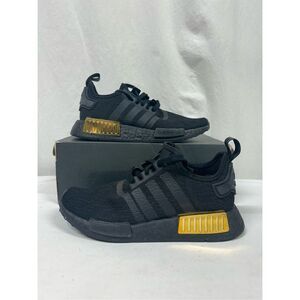 Adidas Women's NMD_R1 Sneaker Size US 5w Black Gold Style # FV1787